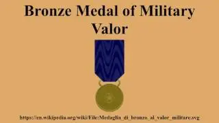 Bronze Medal of Military Valor