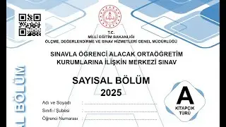 LGS 2025 FEN BİLİMLERİ SORU &Ccedil;&Ouml;Z&Uuml;MLERİ