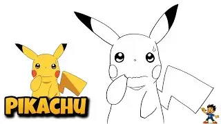 How to Draw Surprised Pikachu | POKEMON #drawingvideo #pikachu #pokemon 