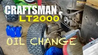 Craftsman LT2000 Riding Lawn Mower | QUICK Oil Change!
