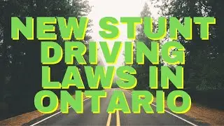 New Stunt driving laws in Ontario July 2021 #shorts