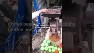Coffee powder making using a machine