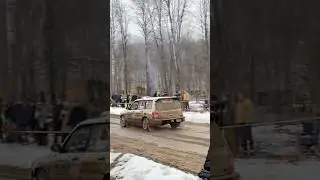 Crazy sounding Subaru Forester rally car at Sno Drift 2024 #snodrift #rally #subaru #subiegang #race