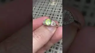 Natural Peridot Ladies Silver Ring #gemstones #jewellery #gems #gemsstones