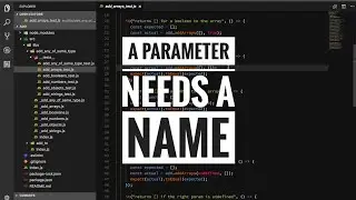 A parameter needs a name
