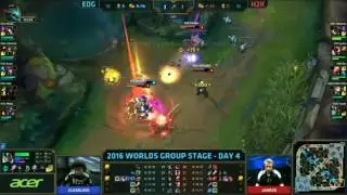 H2K vs EDG: Forgiven Double Kill Worlds 2016