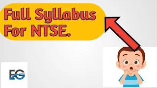 Full Syllabus For NTSE.