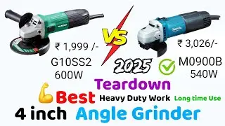Best 4 inch Angle Grinder 2025 Teardown Heavy Duty Work  Hikoki G10SS2 600W Vs Makita M0900B 540W 