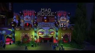 MAD HOUSE POV -FULL RIDE #planetcoaster #darkride #gaming #rollercoaster #streamer #creator #youtube