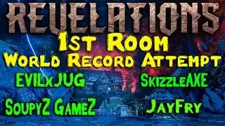 #4 IN THE WORLD Rev 1st Room World Record Attempt w/ EVILXJUG, SKIZZLEAXE & JAYFRY (COD BO3 Zombies)