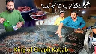 Pakistan Street Food in Mardan City | Qasim Chapli Kabab