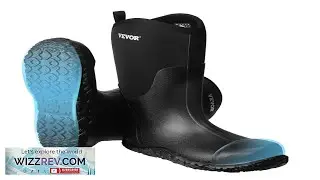 VEVOR Men's Steel Toe Rubber Boots Size 9 Insulated