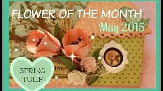 Flower of the Month DIY Paper Flowers - May 2015 Tulip | An Inkin' Stampede