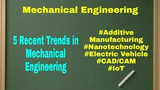 Recent trends in Mechanical Engineering