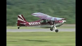 Grass landing of a 1969 CHAMPION 7ECA