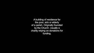 almshouse video Dictionary meaning and pronunciation