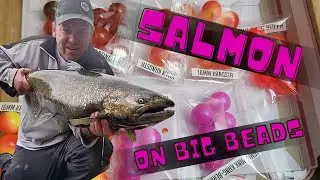 Salmon fishing with big beads