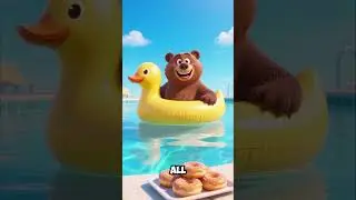 Donuts in a Giant Duck Float
