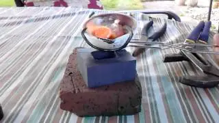 silver melt and pour- torch melt - make a silver bar full video