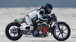 Turbocharged Honda CB550 #1926 Bonneville Motorcycle Racing