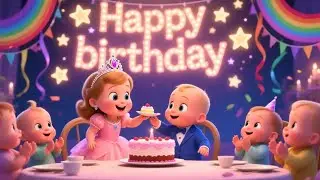Happy Birthday Song 2025 🎂 Cute Baby Dance Party | Fun Kids Birthday Music | Bouncy Baby