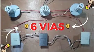 Instalación de APAGADOR de SEIS VÍAS - TUTORIAL con esquema ¡paso a paso!