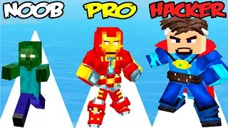 NOOB vs PRO vs HACKER in Hero Craft Run 3D