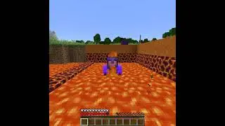 Minecraft fire protection 4 leather armor vs fire protection 4 netherite armor. #shorts
