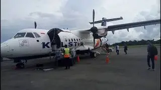 Naik pesawat jenis ATR Kalstar || Fly with kalstar