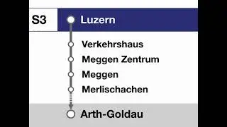 SBB Ansage &raquo; S3 Begr&uuml;ssung in Luzern nach Arth-Goldau (2023) | SLBahnen