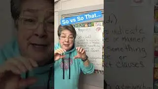 Quick Grammar: So or So That