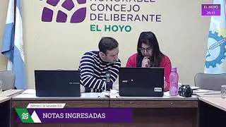 Emisión en directo del Concejo Deliberante de El Hoyo