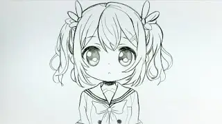 How to Draw a Cute Anime Girl: Easy Pencil Sketch Tutorial 