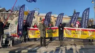 Mecenas Jacek Wilk, Marsz Polska za Pokojem w Ostrowcu Świętokrzyskim 17.01.2026  #PolskazaPokojem