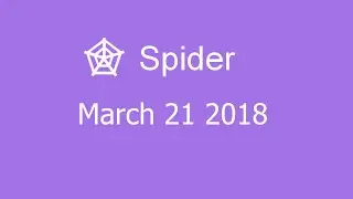 Microsoft Solitaire Collection - Spider - March 21 2018