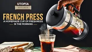 Utopia Kitchen Coffee Press | French Press Coffee Maker | French Press 34 Oz | Travel Coffee Maker