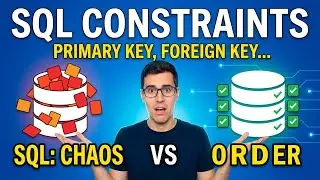 SQL Constraints Explained with Examples | PRIMARY KEY, FOREIGN KEY, UNIQUE, NOT NULL, CHECK #sql