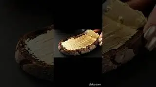 Gold spread on Toast #ASMR #Satisfying #VisualASMR #FoodASMR #OddlySatisfying #NoTalkingASMR #ai