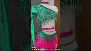 Latin dress in trendy colors #latindress #dancesport #dancer #salsa #latindance #dancers #green