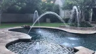 Dallas Rustic Elegant Pool Fly By