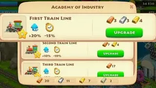 TOWNSHIP FIRST TRAIN LINE LEVEL 8-10 UPGRADE