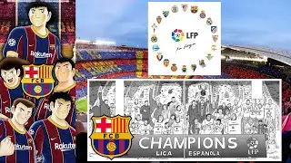 El PRIMER A&Ntilde;O de TSUBASA en BARCELONA en 4 HRS BARCA B Y PRIMER EQUIPO hasta la CONQUISTA de la LIGA