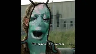 Rick against Negan vs Rick against The Governor!!! TWD😂☠️ #shorts