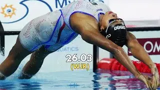 Sara Curtis breaks the World Junior Record in the 50m Backstroke (26.03) &ndash; WSCC 2024
