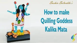 How to Make Quilling Goddess Kalika Mata / Quilling Goddess Mahakali