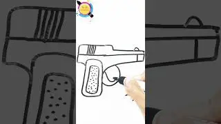 How to draw a gun #drawing #ytshorts #yt #trending #viralvideo