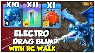 Th13 Most Powerful Rc Walk Electro Dragon Attack Strategy | Clash of Clans
