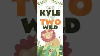 Two Wild Birthday Invitation | Animated Birthday Invite