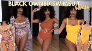 BLACK OWNED SWIMSUIT TRY ON HAUL | ANDREA IYAMAH