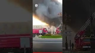 Fire Engulfes Company Building in Algeria
